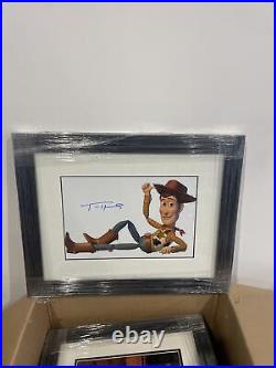 Framed Tom Hanks Hand Signed Photo Mount Coa Autograph Toy Story Forrest Gump