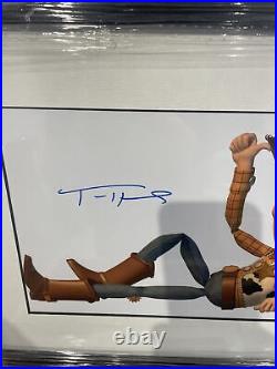 Framed Tom Hanks Hand Signed Photo Mount Coa Autograph Toy Story Forrest Gump