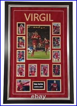 Framed Virgil Van Dijk of Liverpool Signed Photo Autographed Picture Display