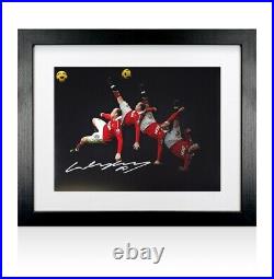 Framed Wayne Rooney Signed Manchester United Photo Overhead Kick Special Editi