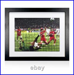 Framed Xabi Alonso Signed Liverpool Photo 2005 Champions League Goal