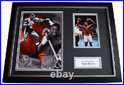 Frank Bruno Signed FRAMED Photo Autograph 16x12 display Boxing Sport AFTAL COA