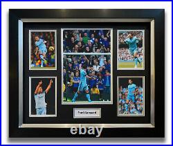 Frank Lampard Hand Signed Framed Photo Display Manchester City Autograph