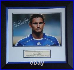 Frank Lampard Signed Chelsea Photo Display Mounted & Framed COA AFTAL