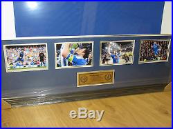 Frank Lampard signed Chelsea jersey framed photo proof of signing & COA
