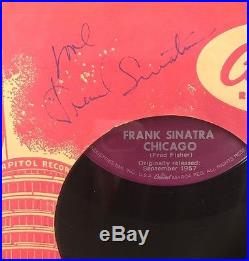 Frank Sinatra Signed Framed Album With Photo Autographed Signature JSA LOA