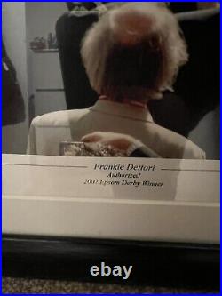 Frankie Dettori Signed framed Photo on Authorised 07- COA 16 of 50 42x52cm