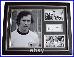 Franz Beckenbauer SIGNED FRAMED Photo Autograph 16x12 display Germany COA