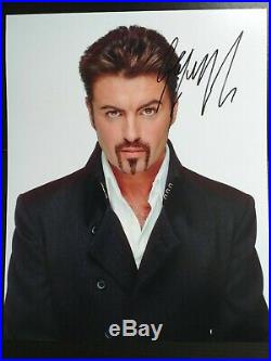 GEORGE MICHAEL Genuine 10x8 signed photo with coa Superb and ready for framing