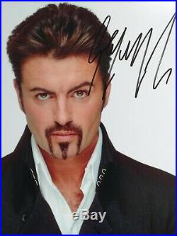 GEORGE MICHAEL Genuine 10x8 signed photo with coa Superb and ready for framing
