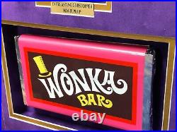 Gene Wilder / Willy Wonka Kids Signed Golden Ticket 8x10 Framed Collage PSA Auto