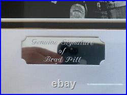Genuine Signed/Framed Picture of Brad Pitt From Movie Seven With COA