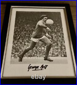 George Best Signed Manchester United Signed Framed Photo Authentic Legend Series