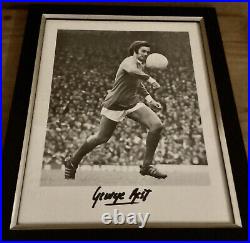 George Best Signed Manchester United Signed Framed Photo Authentic Legend Series