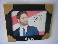 Gerard Butler Excellent Hand Signed Photograph (8x10) Framed With CoA