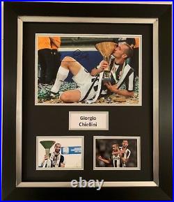 Giorgio Chiellini Hand Signed Framed Photo Display Juventus 1