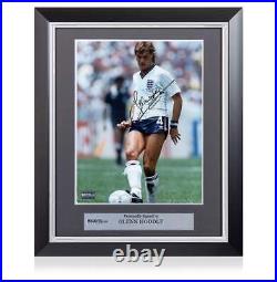 Glenn Hoddle Signed and Framed England Photo 1986 FIFA World Cup Autograph