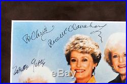 Golden Girls Signed 8x10 Framed Photo & Stage Worn Earring Display BAS #A57201