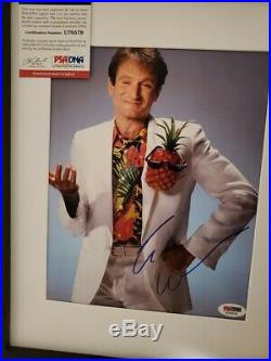 Good Will Hunting Robin Williams signed 8x10 Photo PSA DNA (Framed)