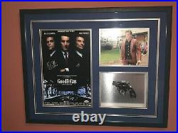 Goodfellas Ray Liotta Signed Framed Shadow Box Photo Gun Prop Display Gangster +