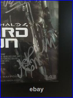 Halo 4 Movie Poster FRAMED and SIGNED Memorabilia