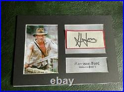 Harrison Ford Indiana Jones Photo Display Signed & Framed Raiders 10x12