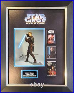 Hayden Christensen Signed & Framed 10X8 Mounted PHOTO Display STAR WARS BAS COA