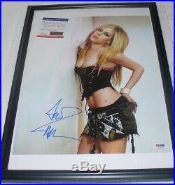 Head Above Water Avril Lavigne signed 12x18 Photo PSA DNA (Framed)