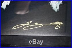 Heat LeBron James Authentic Signed Framed 15x36 Photo LE #17/50 BAS #A76336