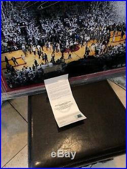 Heat LeBron James Authentic Signed Framed 20x24 Photo Autographed UDA #BAM15056