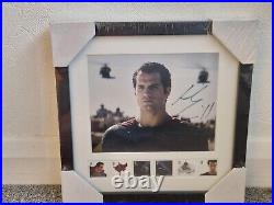 Henry Cavill 1/50 Limited Edition Signed Framed Superman Jersey Stamps with CoA