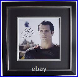 Henry Cavill Signed Framed Square Photo Autograph display Superman Film AFTAL
