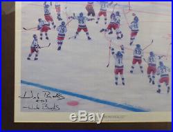 Herb Brooks Autographed Signed Framed 16x20 Photo Team USA 4 To 3 Beckett A20263