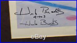 Herb Brooks Autographed Signed Framed 16x20 Photo Team USA 4 To 3 Beckett A20263