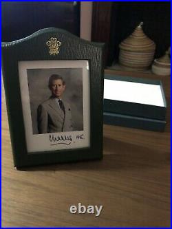 Hrh Charles The Prince Of Wales Hand Signed Photo In Royal Presentation Frame