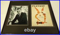 Hugh Hefner Signed Framed 16x20 ORIGINAL 1966 Playboy Cover & Photo Display