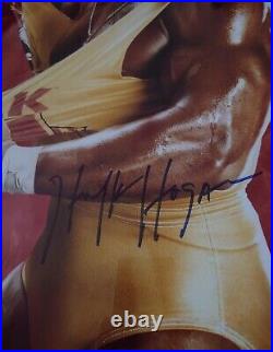 Hulk Hogan WWF Signed Framed Picture COA