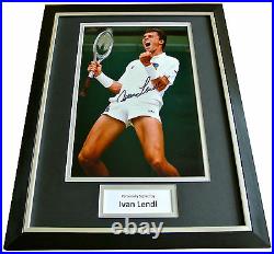 IVAN LENDL Signed FRAMED Photo Autograph 16x12 Display Tennis Memorabilia & COA