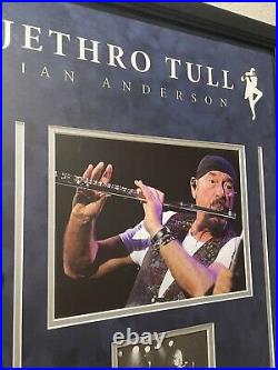 Ian Anderson Signed & Framed Autographed Photo Card Jethro Tull JSA COA