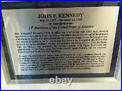 JFK Autographed JOHN F. KENNEDY signed 1963 White House Letterhead Museum Framed