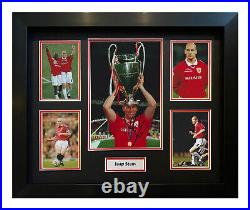 Jaap Stam Hand Signed Framed Photo Display Manchester United Autograph