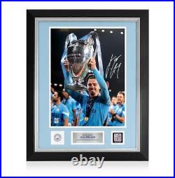 Jack Grealish Official Manchester City Signed and Framed Photo 2023 UCL Winner