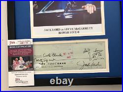 Jack Lord (1920- 1998) Signed Framed Photo Display Hawaii Five-o Jsa Coa