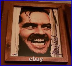 Jack Nicholson The Shining Signed Autographed 8x10 PSA/DNA framed museum glass