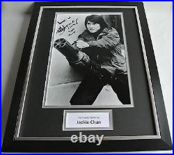 Jackie Chan SIGNED FRAMED Photo Autograph 16x12 display Karate Film AFTAL & COA