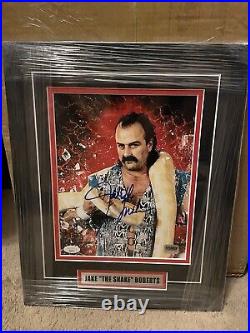 Jake The Snake Roberts Signed Autographed 8x10 Framed Photo JSA COA