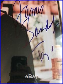 James Gandolfini Edie Falco Cast Signed Framed 16x20 Sopranos Photo Steiner PSA