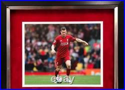 James Milner Genuine Hand Signed & FRAMED Photo Mount Display Liverpool FC (A)