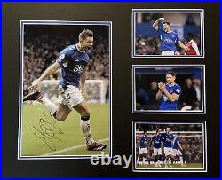 James Tarkowski signed photo framed Everton + COA