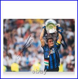 Javier Zanetti Official UEFA Champions League Signed and Framed Internazionale P